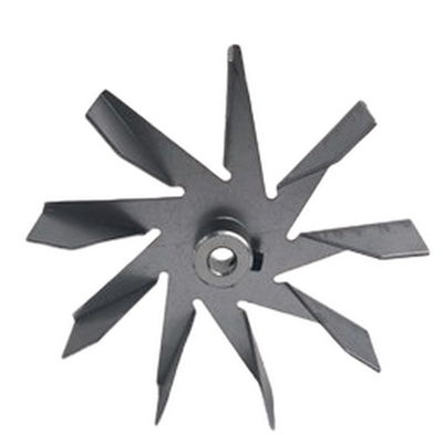 114mm قطر فن شومینه 9 تیغه ورق گالوانیزه برای اجاق گاز